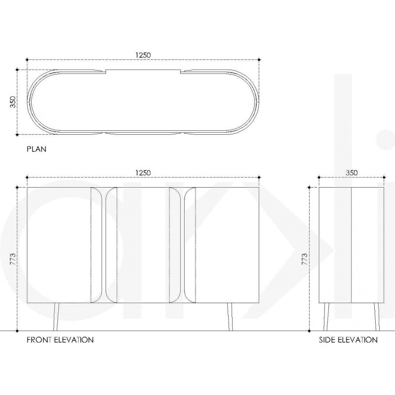 Capsule Buffet Cabinet