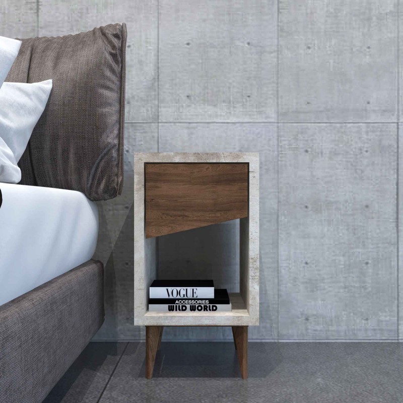 Concrete Bed-Side Table