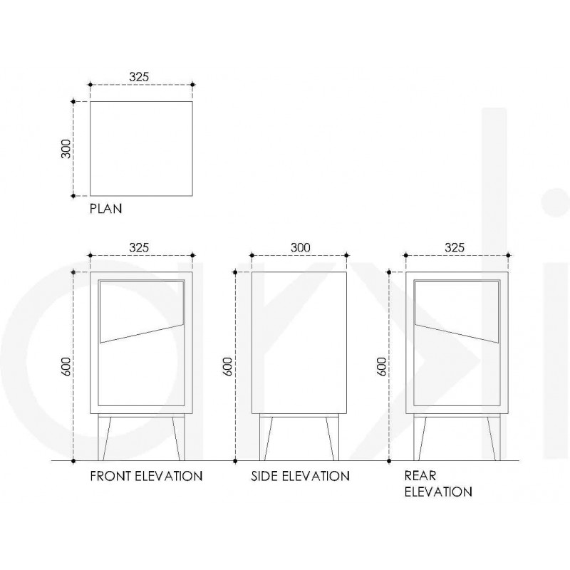 Concrete Bed-Side Table