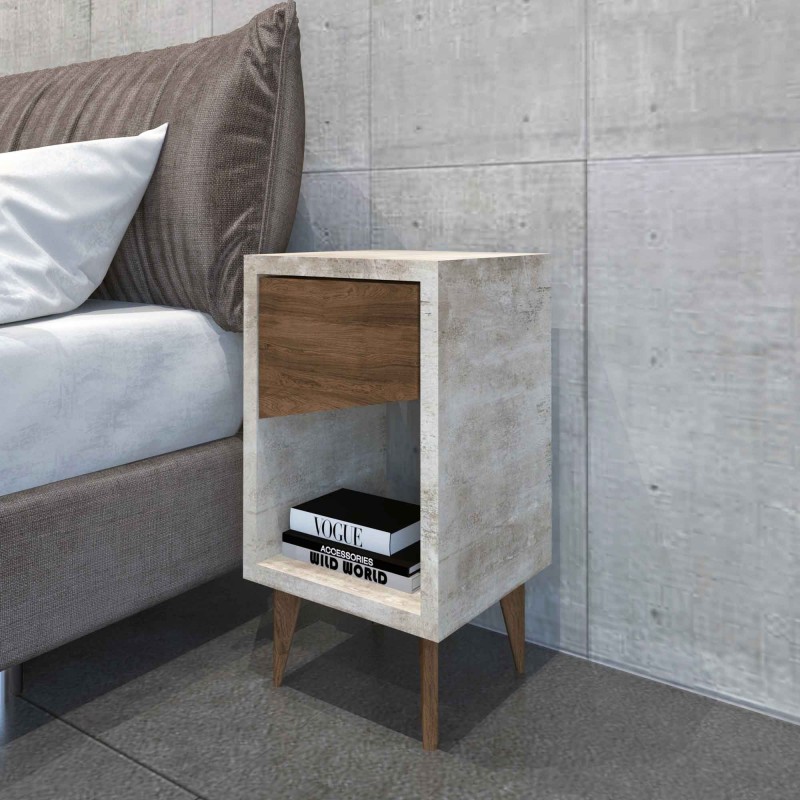 Concrete Bed-Side Table