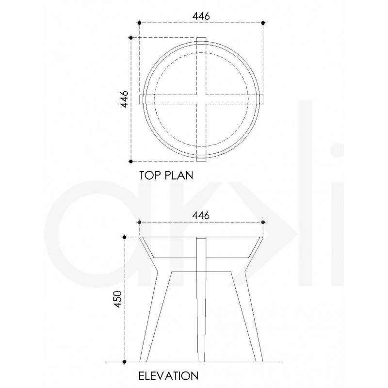 Concrete Tray Table