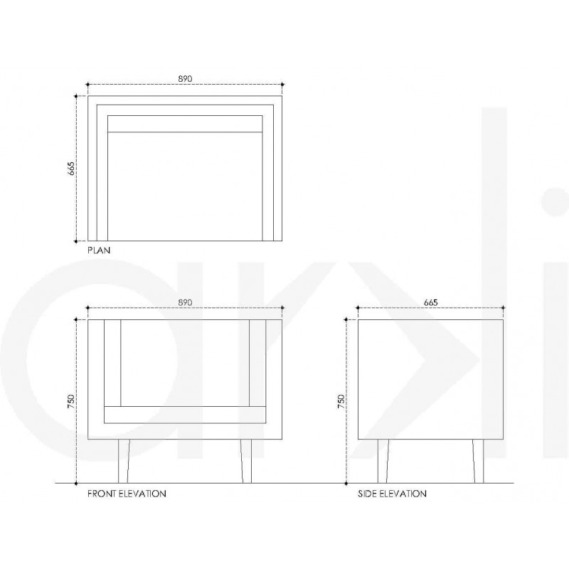 Floating Cuboid Seating