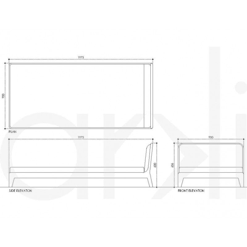 Floating Pedestal Study Desk