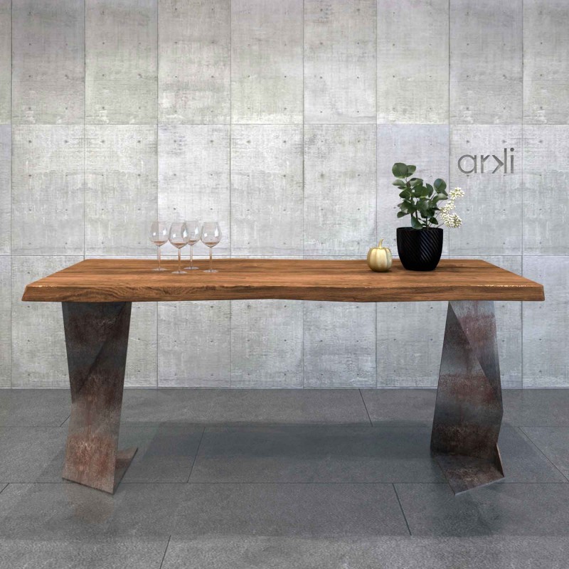 Folded Plate Dining Table
