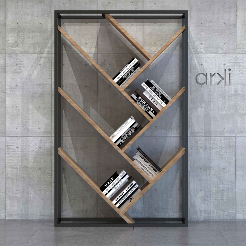 Interlocked "V" Bookshelf