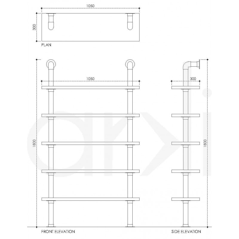 Metal Pipes & Reclaimed Wood Shelving