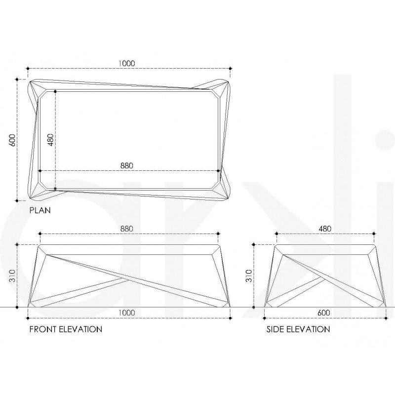 Multi Faceted Center Table