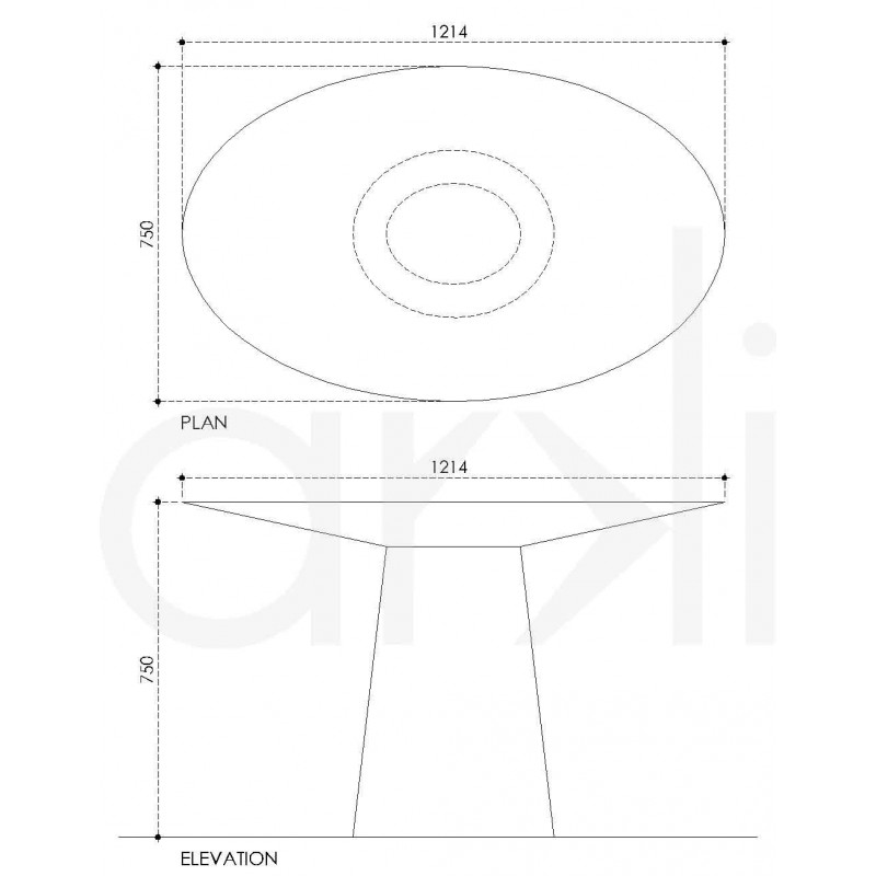 Oval Teak Dining Table