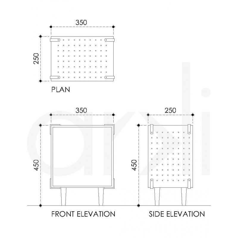 Perforated Corner Table