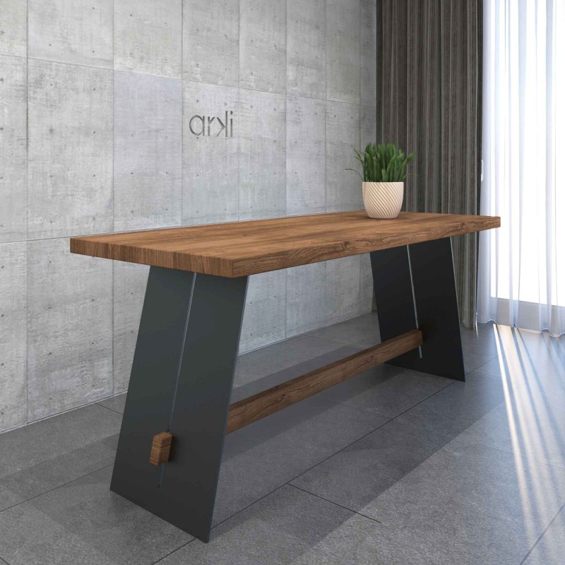 Slit Steel Dining Table