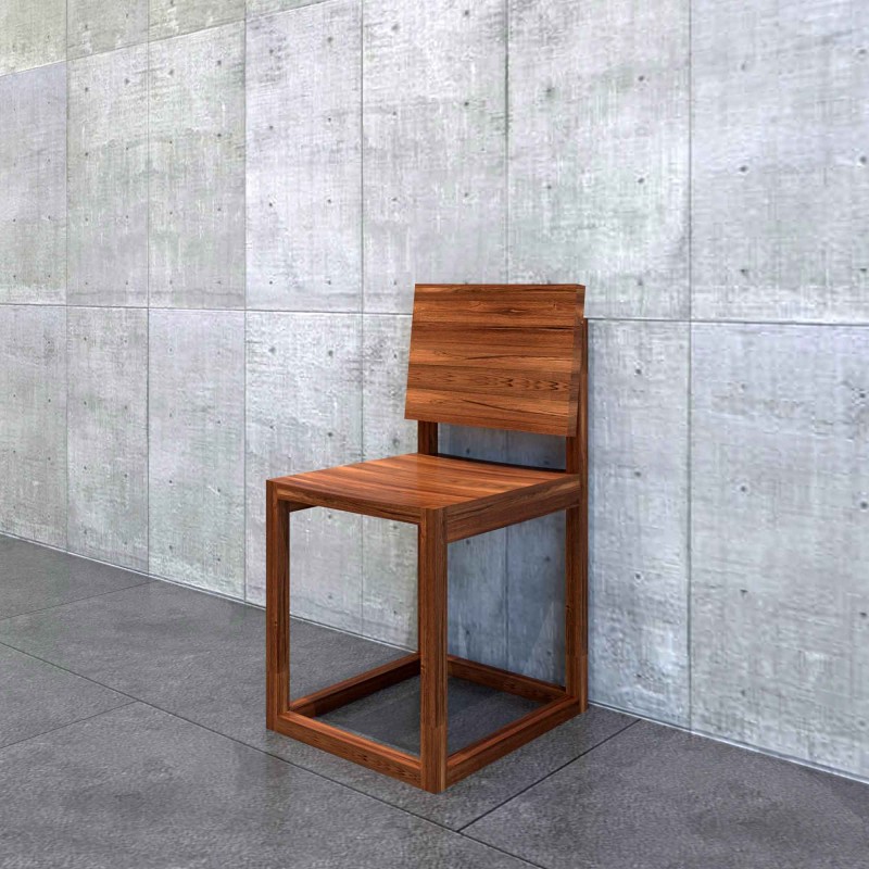 Straight Wooden Dining Chair