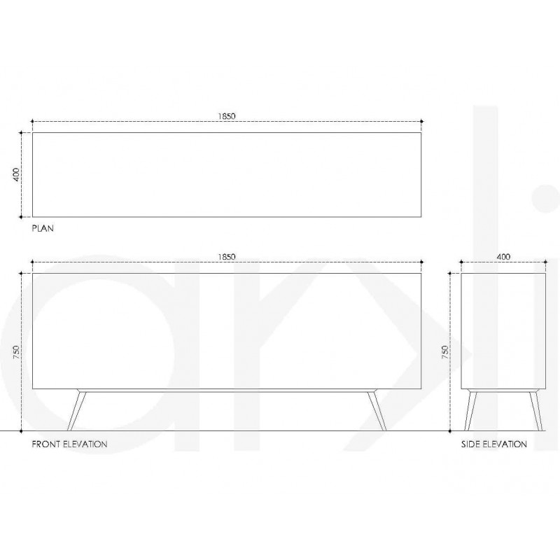 Teak Wood Side Board