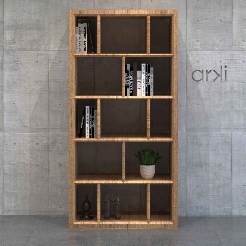 Teak Wood Tall Shelving