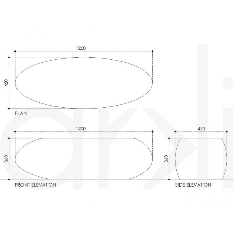 Wooden Pebble Center Table